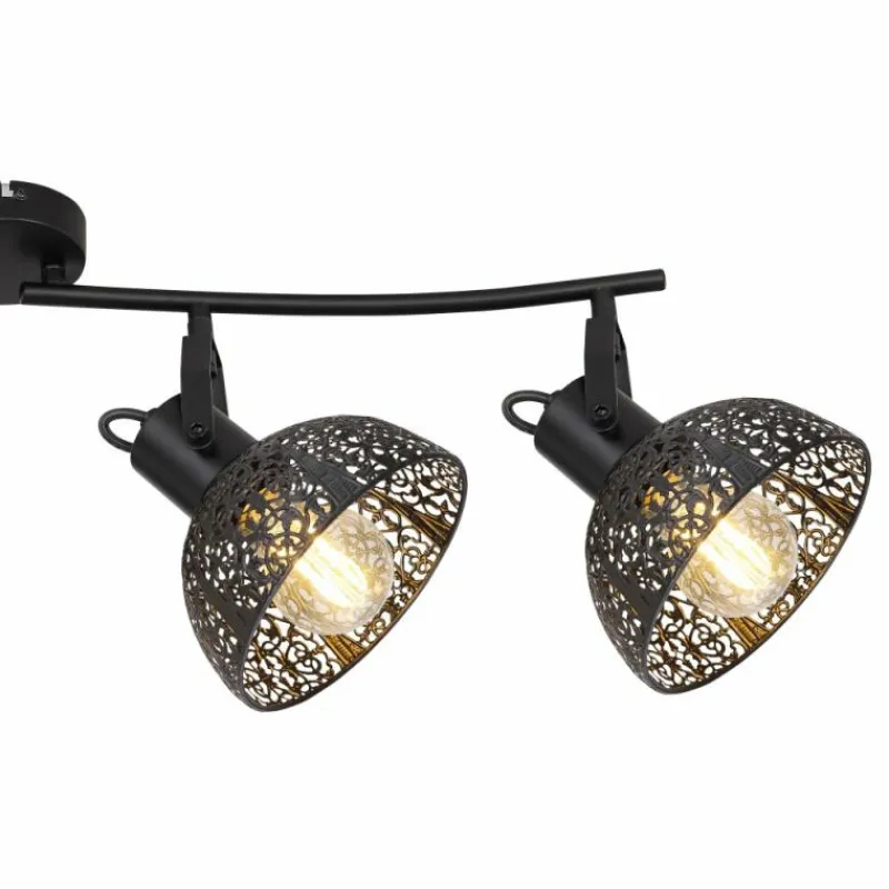 Luminaires Globo Lighting Spot Globo PANTALLA Noir, 4 lumières* Spots Et Projecteurs