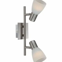 Luminaires Globo Lighting Spot Globo PARRY I Chrome, Nickel mat, 2 lumières