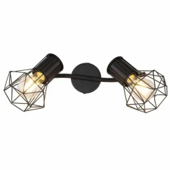 Luminaires Globo Lighting Spot Globo PRISKA Noir, 2 lumières* Spots Et Projecteurs