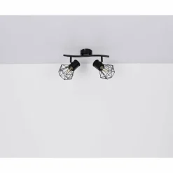 Luminaires Globo Lighting Spot Globo PRISKA Noir, 2 lumières* Spots Et Projecteurs