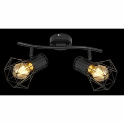 Luminaires Globo Lighting Spot Globo PRISKA Noir, 2 lumières* Spots Et Projecteurs