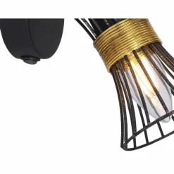 Luminaires Globo Lighting Spot Globo ROXY Noir, 1 lumière* Spots Et Projecteurs