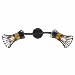 Luminaires Globo Lighting Spot Globo ROXY Noir, 2 lumières* Spots Et Projecteurs