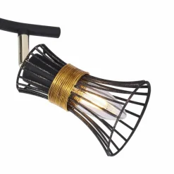 Luminaires Globo Lighting Spot Globo ROXY Noir, 2 lumières* Spots Et Projecteurs