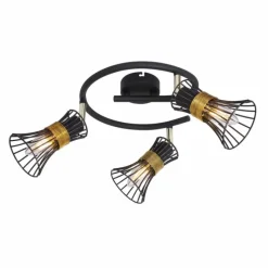 Luminaires Globo Lighting Spot Globo ROXY Noir, 3 lumières* Spots Et Projecteurs