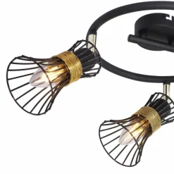 Luminaires Globo Lighting Spot Globo ROXY Noir, 3 lumières* Spots Et Projecteurs