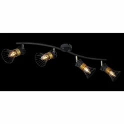 Luminaires Globo Lighting Spot Globo ROXY Noir, 4 lumières* Plafonniers