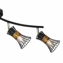 Luminaires Globo Lighting Spot Globo ROXY Noir, 4 lumières* Plafonniers