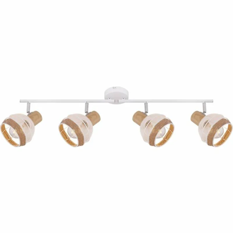 Lampes En Tissu-Luminaires Globo Lighting Spot Globo WIDY Blanc, 4 lumières