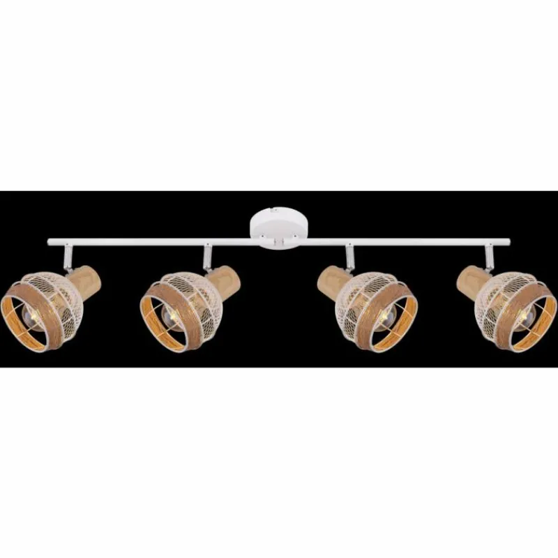 Lampes En Tissu-Luminaires Globo Lighting Spot Globo WIDY Blanc, 4 lumières