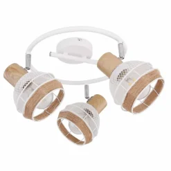 Lampes En Tissu-Luminaires Globo Lighting Spot Globo WIDY Blanc, 3 lumières