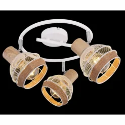 Lampes En Tissu-Luminaires Globo Lighting Spot Globo WIDY Blanc, 3 lumières