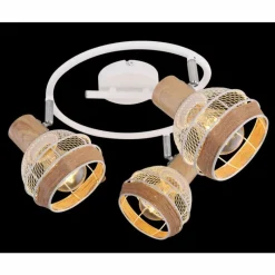 Lampes En Tissu-Luminaires Globo Lighting Spot Globo WIDY Blanc, 3 lumières