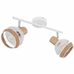 Lampes En Tissu-Luminaires Globo Lighting Spot Globo WIDY Blanc, 2 lumières