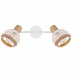 Lampes En Tissu-Luminaires Globo Lighting Spot Globo WIDY Blanc, 2 lumières