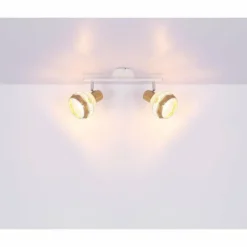 Lampes En Tissu-Luminaires Globo Lighting Spot Globo WIDY Blanc, 2 lumières