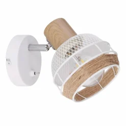 Lampes En Tissu-Luminaires Globo Lighting Spot Globo WIDY Blanc, 1 lumière