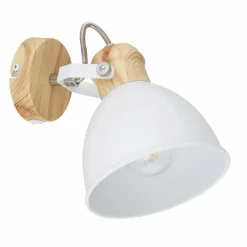 Lampes Vintages & Rétros-Luminaires Globo Lighting Spot Globo WIHO Bois foncé, Blanc, 1 lumière