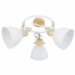 Lampes Vintages & Rétros-Luminaires Globo Lighting Spot Globo WIHO Bois foncé, Blanc, 3 lumières