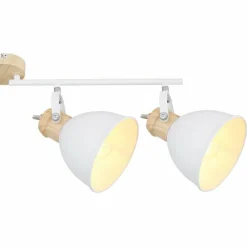 Lampes Vintages & Rétros-Luminaires Globo Lighting Spot Globo WIHO Bois foncé, Blanc, 4 lumières