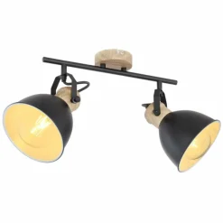 Luminaires Globo Lighting Spot Globo WIHO Noir, 2 lumières* Spots Et Projecteurs