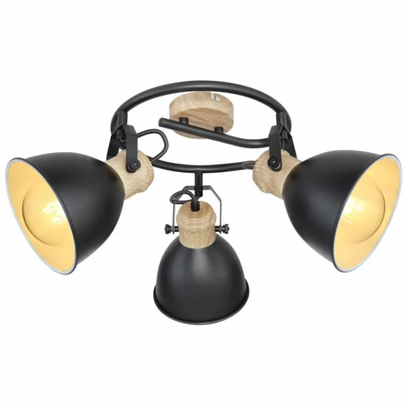 Luminaires Globo Lighting Spot Globo WIHO Noir, 3 lumières* Spots Et Projecteurs