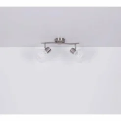 Luminaires Globo Lighting Spot Globo WILLY Nickel mat, 2 lumières