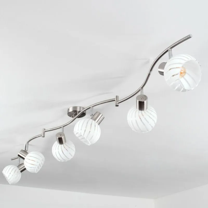 Luminaires Globo Lighting Spot Globo WILLY Nickel mat, 6 lumières