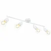 Luminaires Globo Lighting Spot Globo XARA I Blanc, 4 lumières* Spots Et Projecteurs