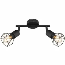 Luminaires Globo Lighting Spot Globo XARA I Noir, 2 lumières* Spots Et Projecteurs