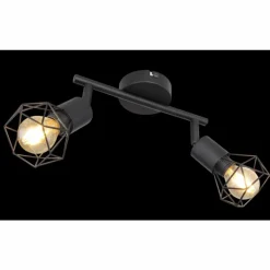 Luminaires Globo Lighting Spot Globo XARA I Noir, 2 lumières* Spots Et Projecteurs