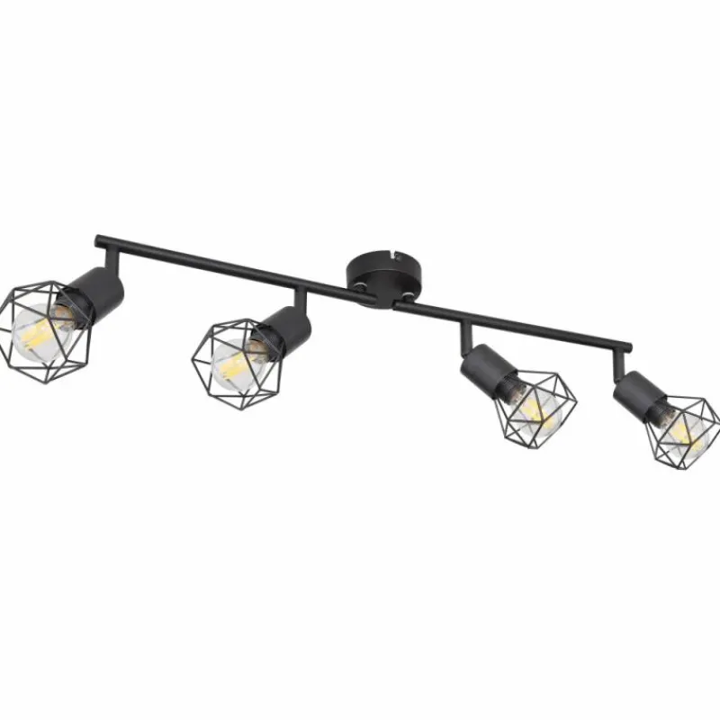 Luminaires Globo Lighting Spot Globo XARA I Noir, 4 lumières* Spots Et Projecteurs