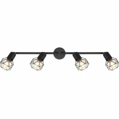 Luminaires Globo Lighting Spot Globo XARA I Noir, 4 lumières* Spots Et Projecteurs