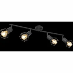 Luminaires Globo Lighting Spot Globo XARA I Noir, 4 lumières* Spots Et Projecteurs