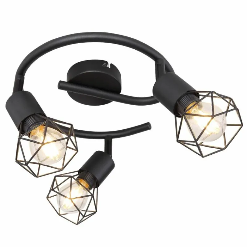 Luminaires Globo Lighting Spot Globo XARA I Noir, 3 lumières* Spots Et Projecteurs
