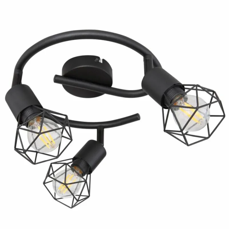 Luminaires Globo Lighting Spot Globo XARA I Noir, 3 lumières* Spots Et Projecteurs