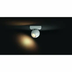 Luminaires Philips Spot, kit d'extension Philips Hue Ambiance White Buckram Blanc, 1 lumière