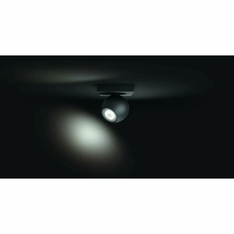 Luminaires Philips Spot, kit d'extension Philips Hue Ambiance White Buckram Noir, 1 lumière