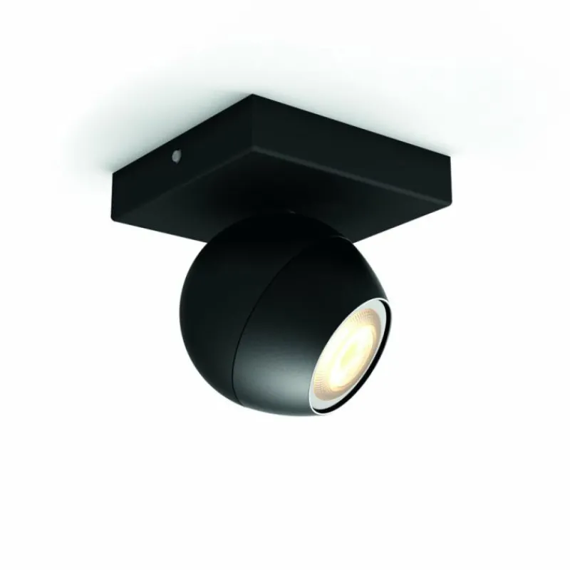 Luminaires Philips Spot, kit d'extension Philips Hue Ambiance White Buckram Noir, 1 lumière