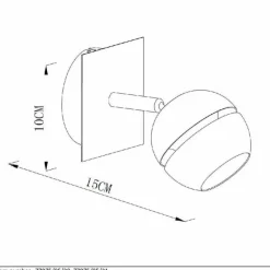 Luminaires Scandinaves-Luminaires Lucide Spot Lucide BINARI LED Noir, 1 lumière