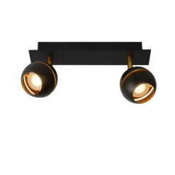 Luminaires Scandinaves-Luminaires Lucide Spot Lucide BINARI LED Noir, 2 lumières