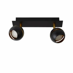 Luminaires Scandinaves-Luminaires Lucide Spot Lucide BINARI LED Noir, 2 lumières