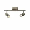 Luminaires Rustiques-Luminaires Lucide Spot Lucide CARO Chrome, 2 lumières