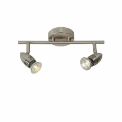 Luminaires Rustiques-Luminaires Lucide Spot Lucide CARO Chrome, 2 lumières
