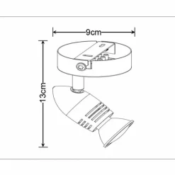 Luminaires Rustiques-Luminaires Lucide Spot Lucide CARO LED Blanc, 1 lumière