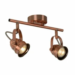 Lampes Industrielles-Luminaires Lucide Spot Lucide CIGAL Cuivre, 2 lumières