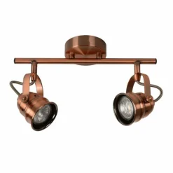 Lampes Industrielles-Luminaires Lucide Spot Lucide CIGAL Cuivre, 2 lumières