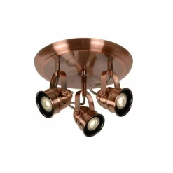 Lampes Industrielles-Luminaires Lucide Spot Lucide CIGAL Cuivre, 3 lumières
