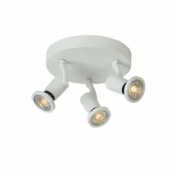 Lampes Industrielles-Luminaires Lucide Spot Lucide JASTER Blanc, 3 lumières