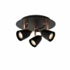 Luminaires Scandinaves-Luminaires Lucide Spot Lucide RIDE Cuivre, 3 lumières